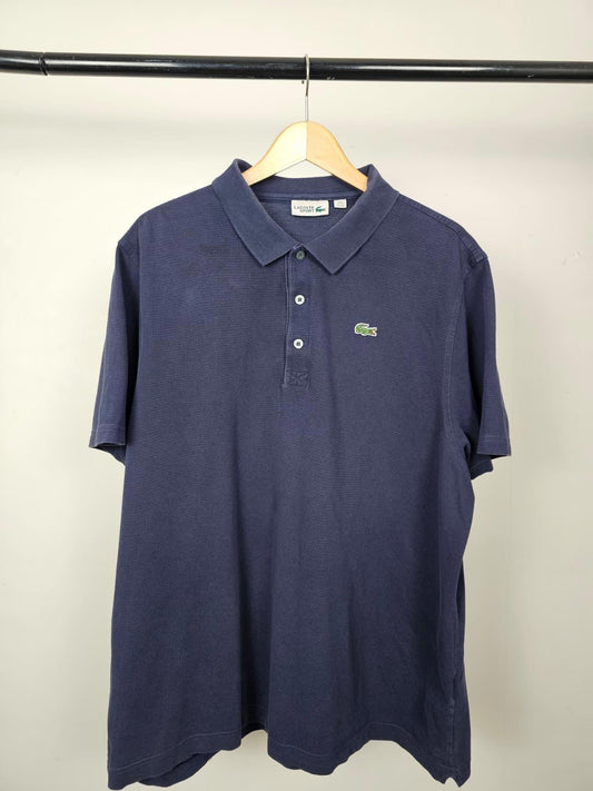 Lacoste Sport Mens Short Sleeve Button Polo Shirt - XXXL/3XL - Navy