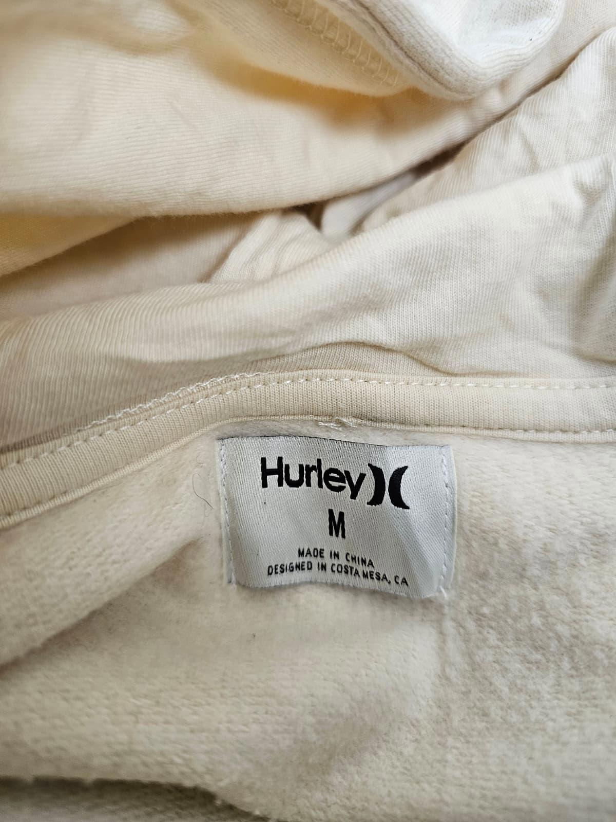 Hurley Womens Floral Arm Print Pullover Hoodie - M/Medium - Cream