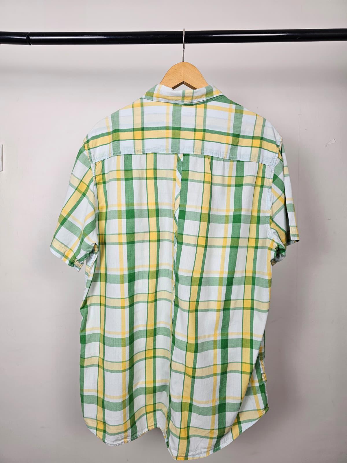 Quiksilver Mens Vintage Y2K 2000 Short Sleeve Checked Shirt - XL/Extra Large