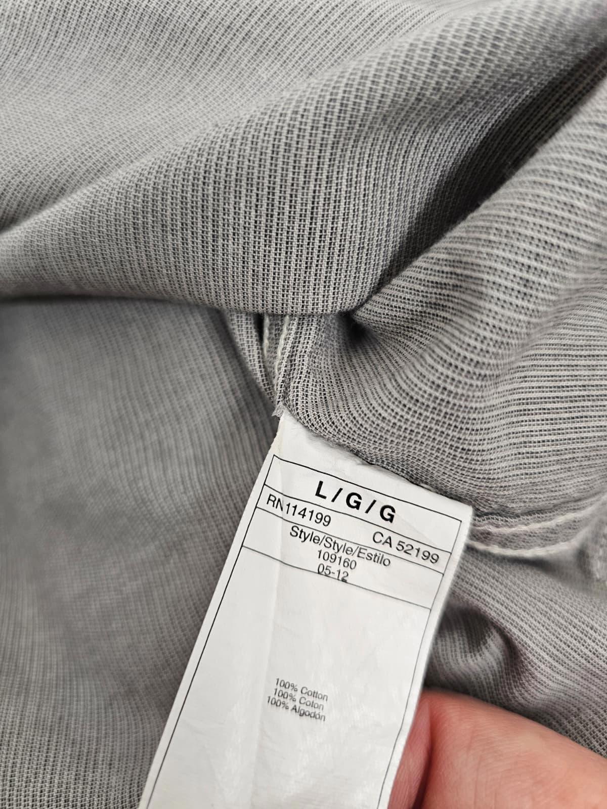 Quiksilver Mens Y2K 2000s Long Sleeve Button Up Shirt - L/Large - Grey