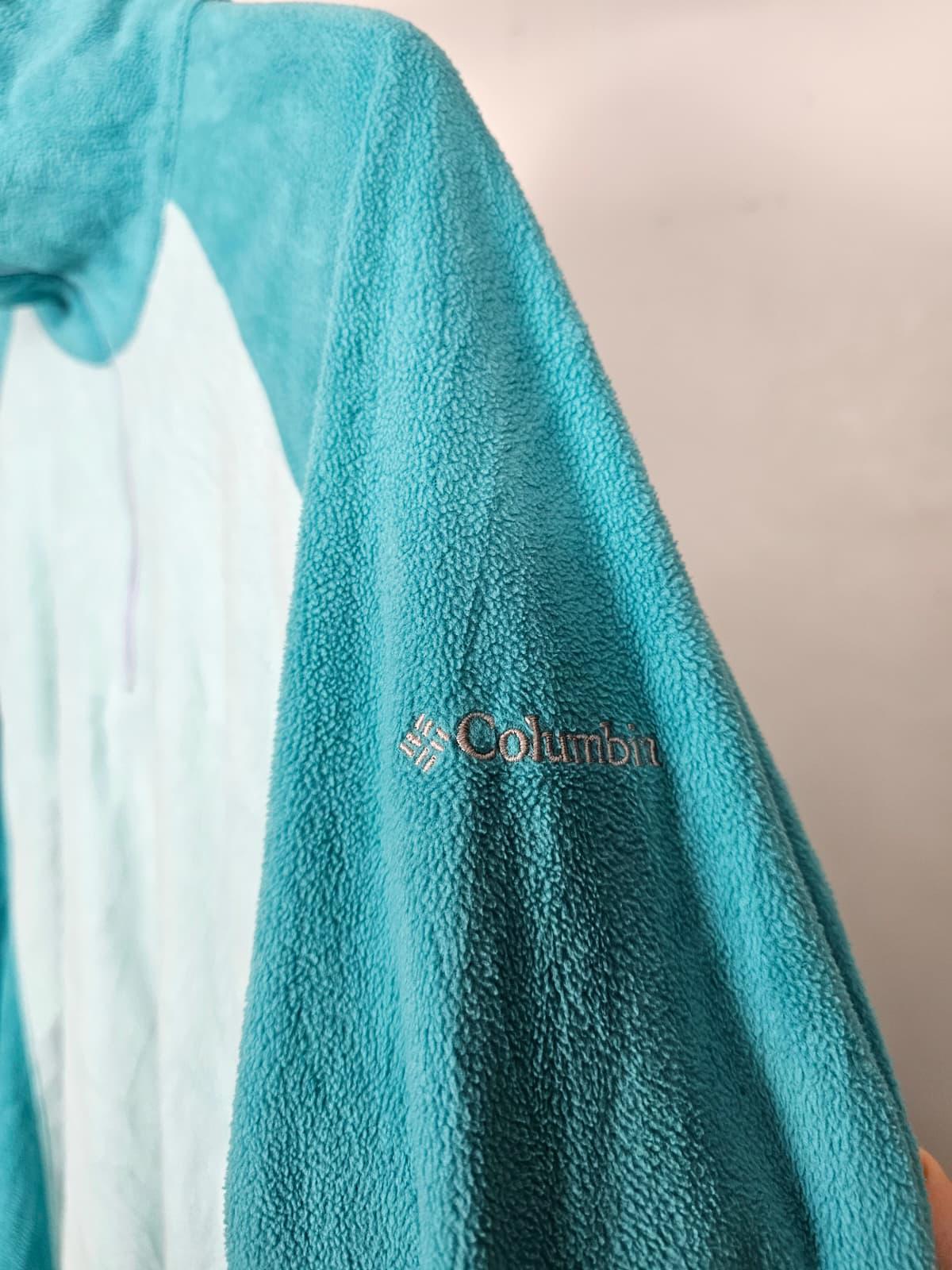 Columbia Womens Pullover 1/4 Zip Fleece Jumper - XL/Extra Large - Turquoise