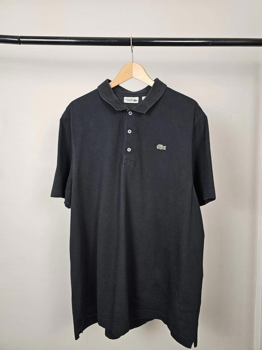 Lacoste Sport Mens Short Sleeve Crocodile Emblem Polo Shirt - XXXL/3XL - Black