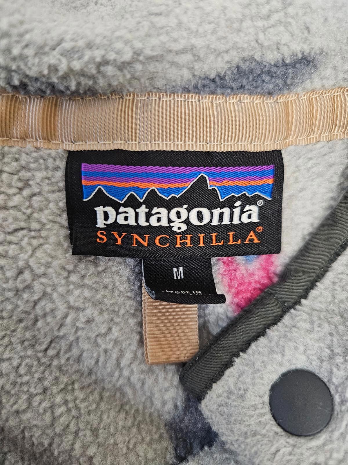 Patagonia Synchilla Womens Pullover Snap Button Aztec Style Print - M/Medium