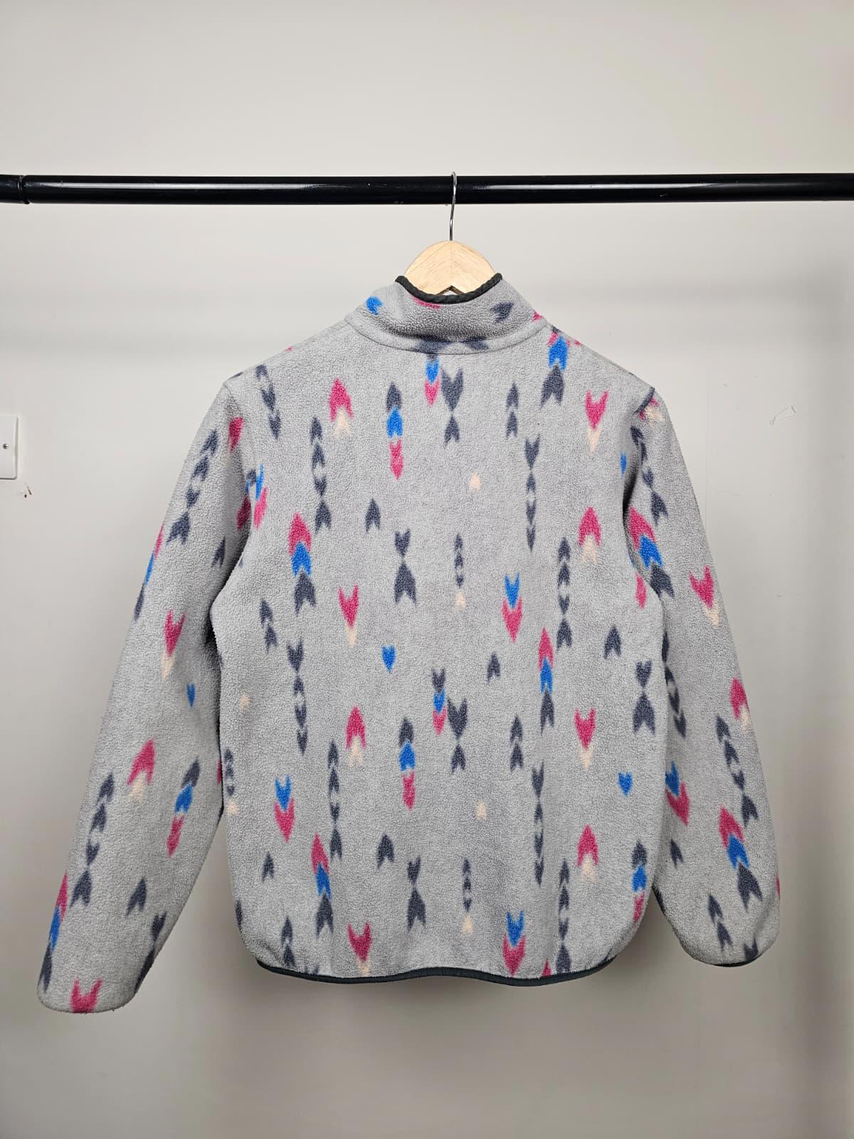 Patagonia Synchilla Womens Pullover Snap Button Aztec Style Print - M/Medium