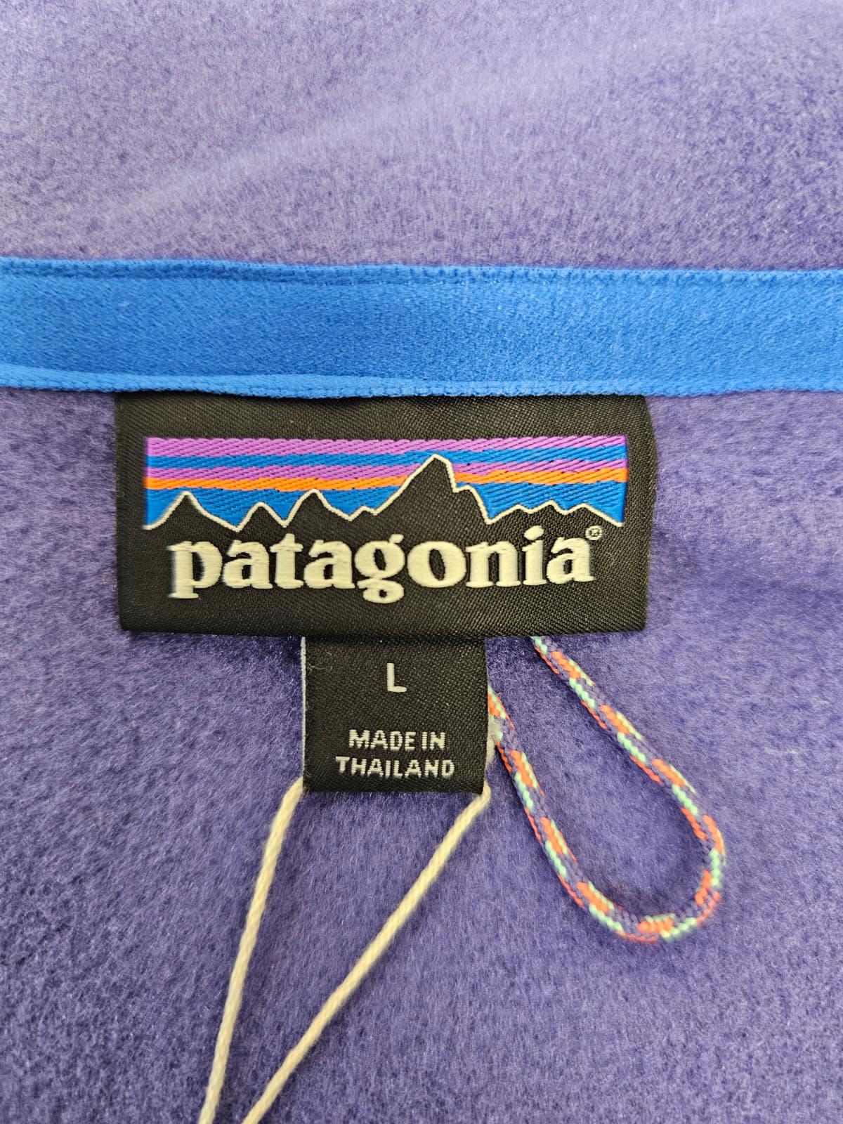 Patagonia Womens Microdini 1/2 Zip Pullover Fleece Jumper - L/Large - Purple