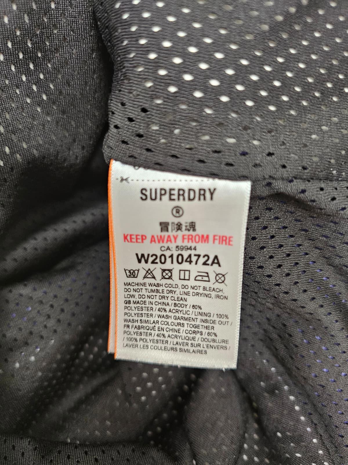 Superdry Womens 'Big S' Full Zip Sherpa Fleece Hooded Jacket - UK 10