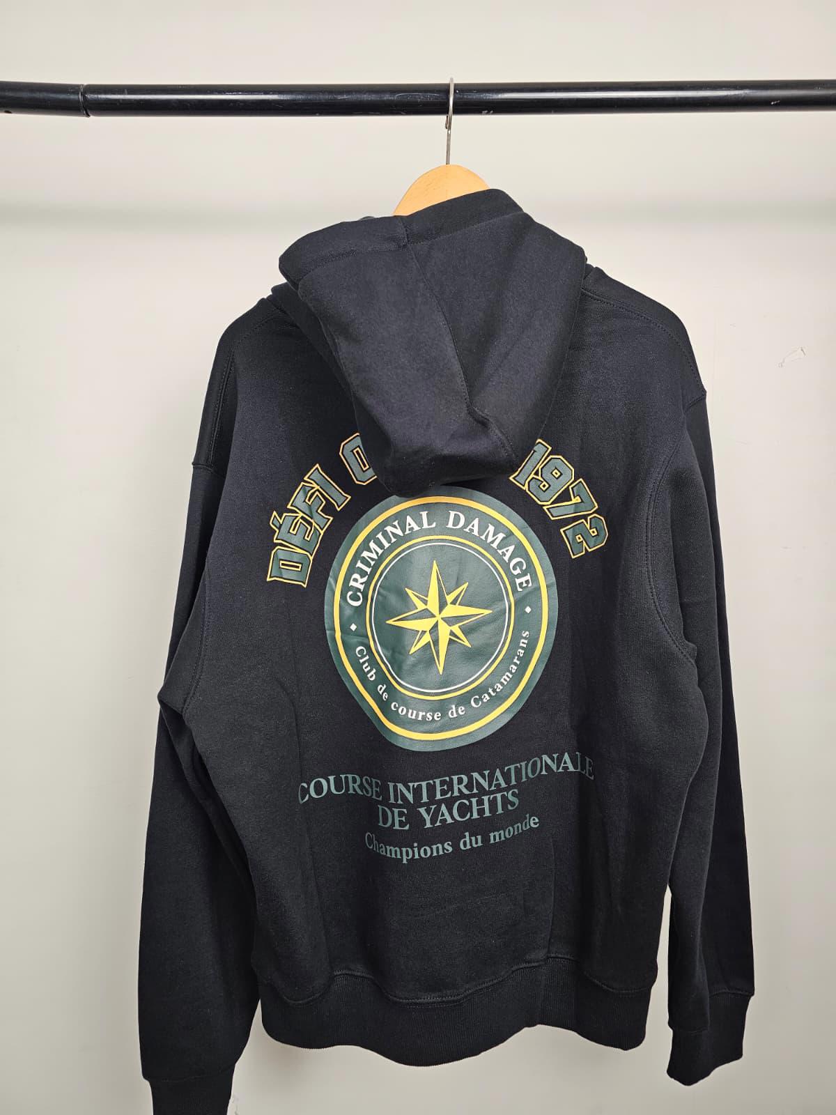 Criminal Damage Defi Ocean International Pullover Back/Front Print Hoodie - M