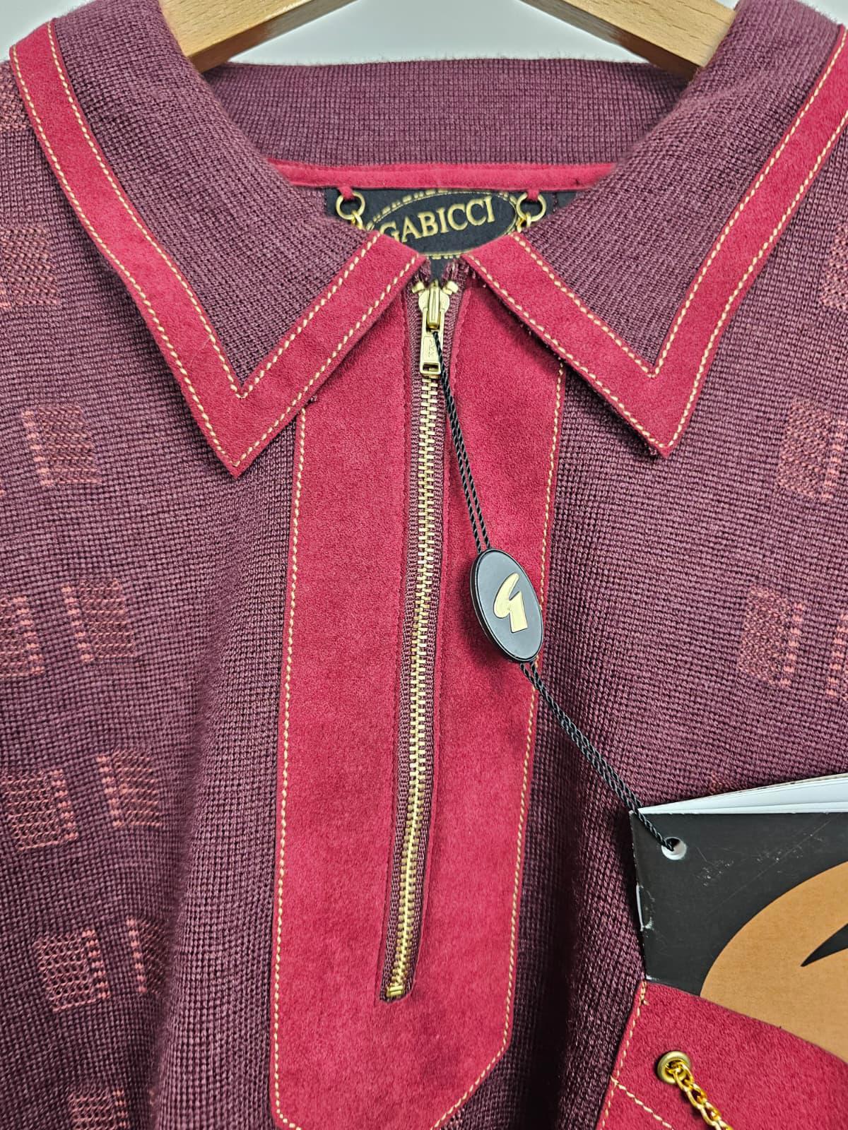 Gabicci Rare Gold Limited Edition Long Sleeve Mod 1/2 Zip Pullover Jumper - XL