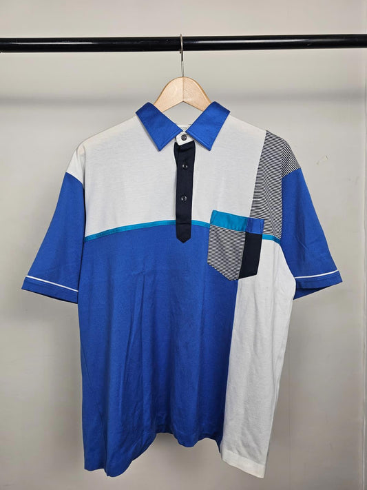St Michael Mens Vintage Leisurewear 1990's Short Sleeve Polo Shirt - L/Large