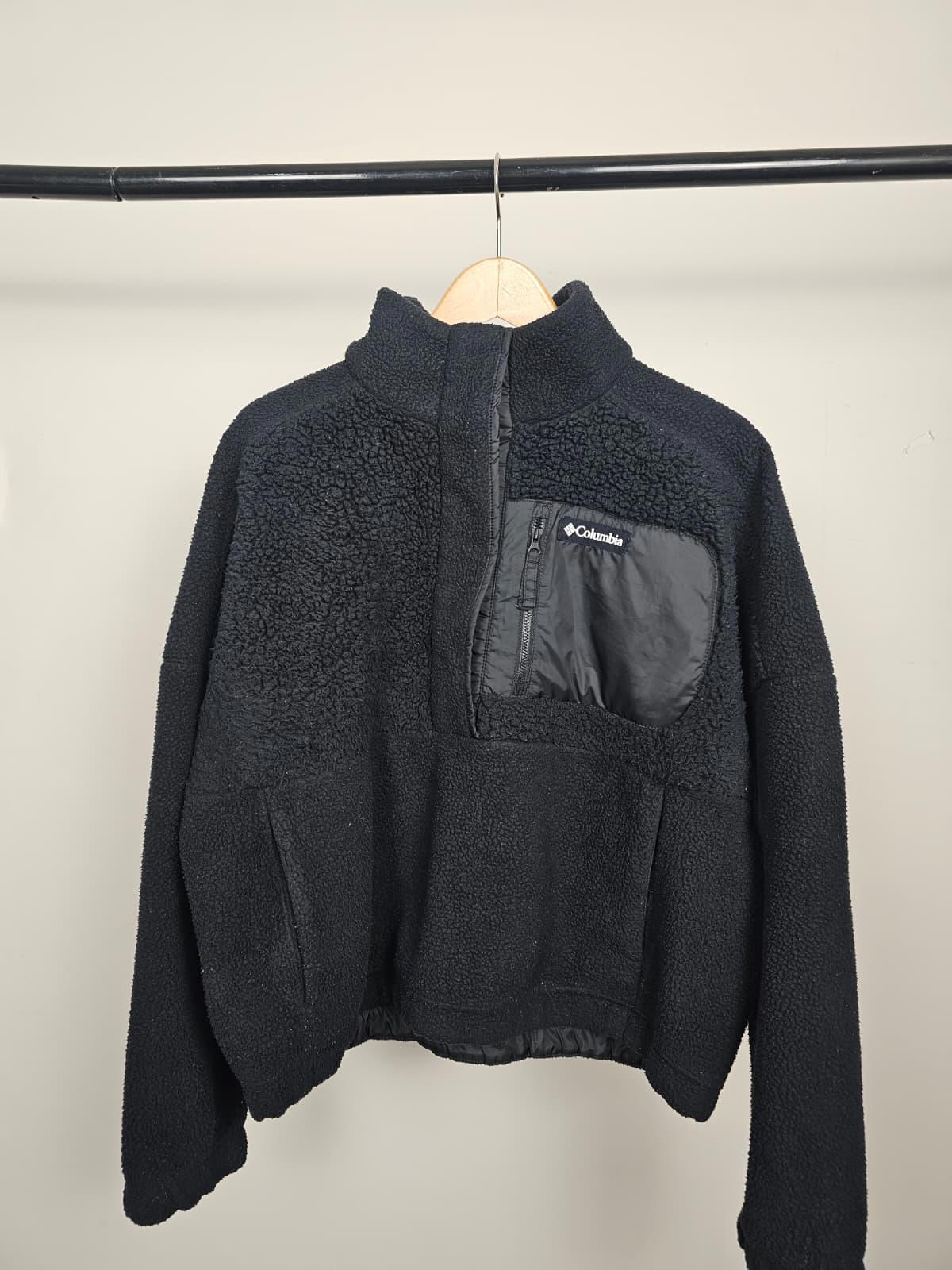 Columbia Womens Pullover Snap Button Sherpa Fleece Jumper - XL/Extra Large