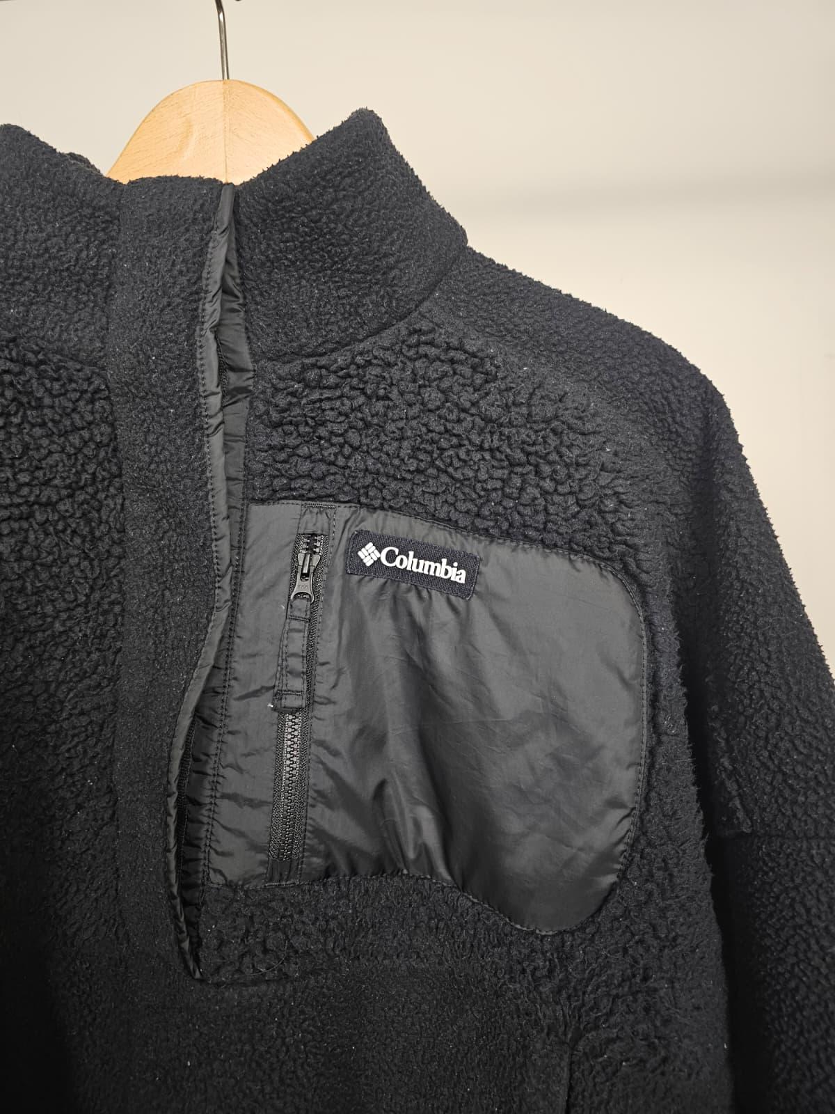 Columbia Womens Pullover Snap Button Sherpa Fleece Jumper - XL/Extra Large