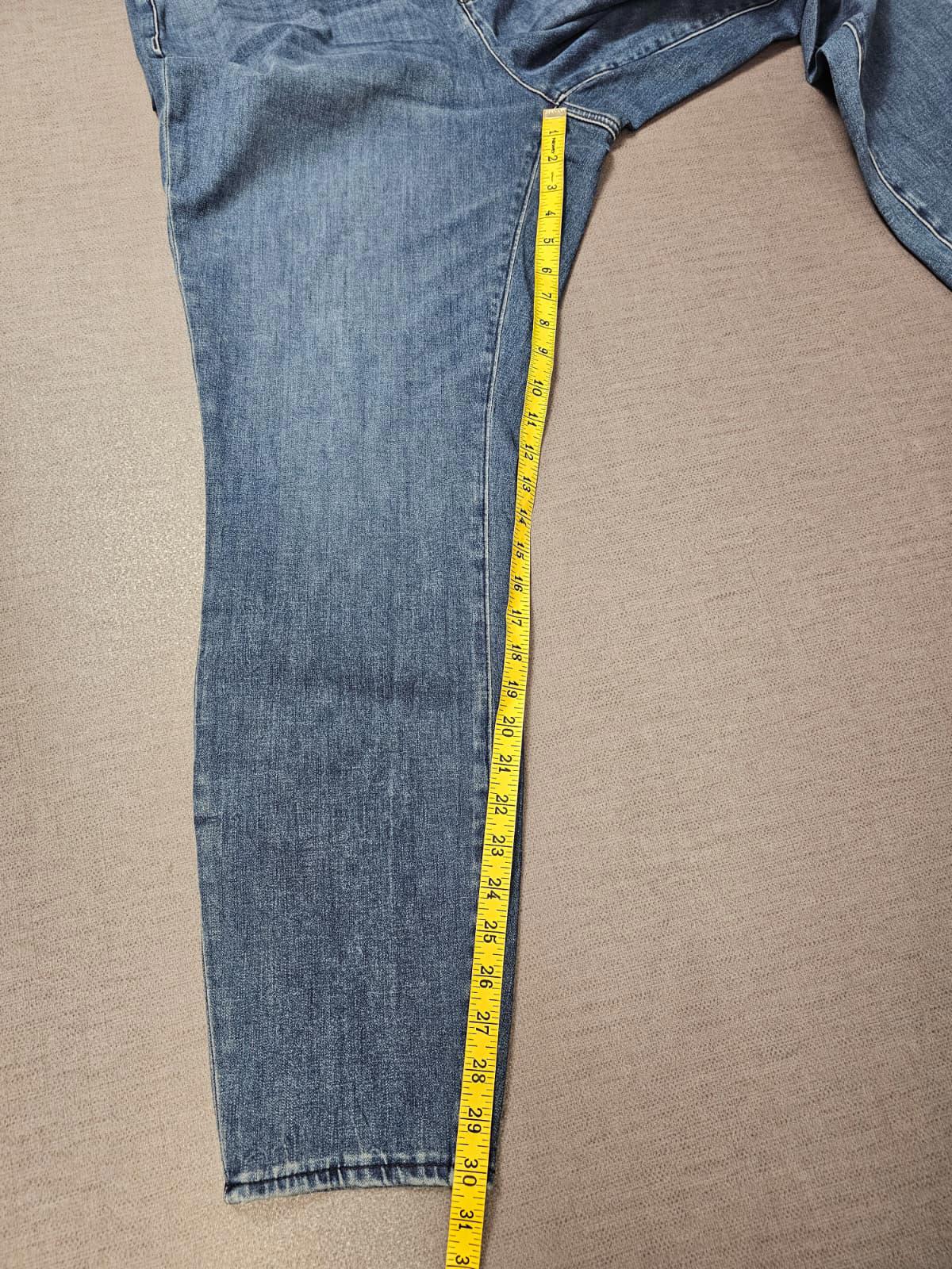 Lands End Women's Blue Denim Jeans Stretchy Waist - UK 24 - W38/30