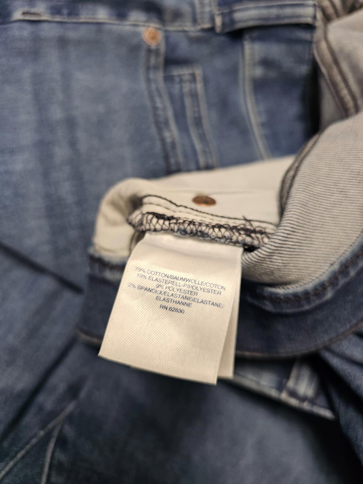 Lands End Women's Blue Denim Jeans Stretchy Waist - UK 28 - W42/30