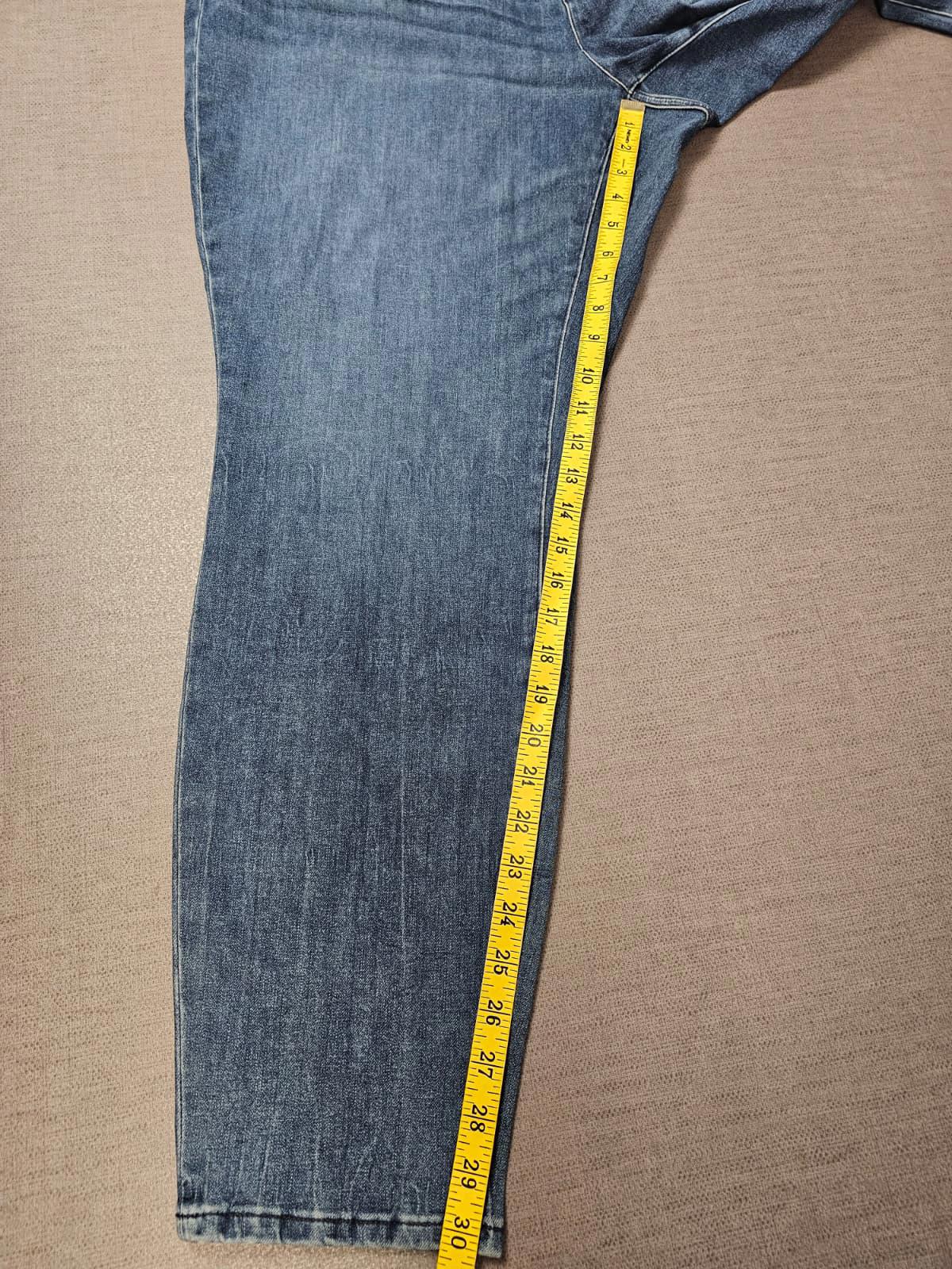 Lands End Women's Blue Denim Jeans Stretchy Waist - UK 28 - W42/30