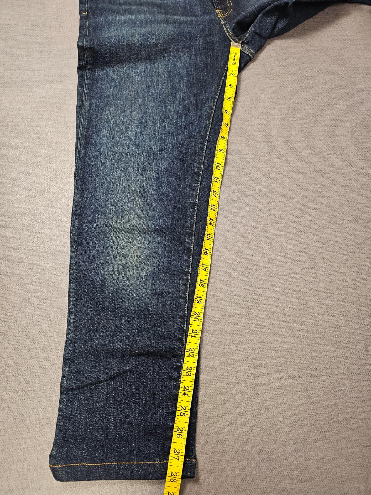 Lands End Mens Blue Denim Slim Fit Square Rigger Jeans - W34/L28