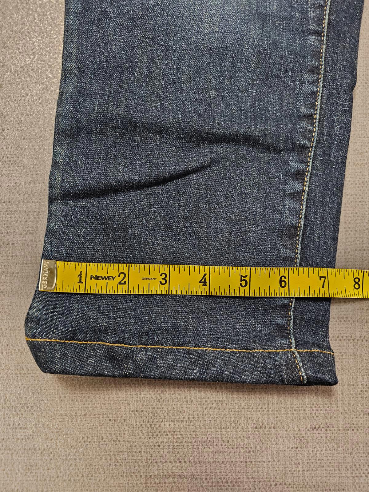 Lands End Mens Blue Denim Slim Fit Square Rigger Jeans - W34/L28