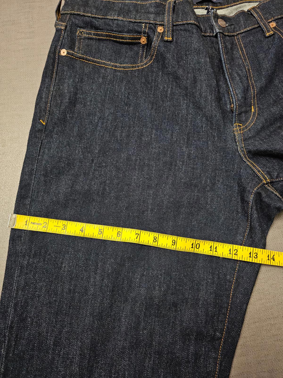Lands End Mens Blue Denim Traditional Straight Fit Square Rigger Jeans - W36/L28