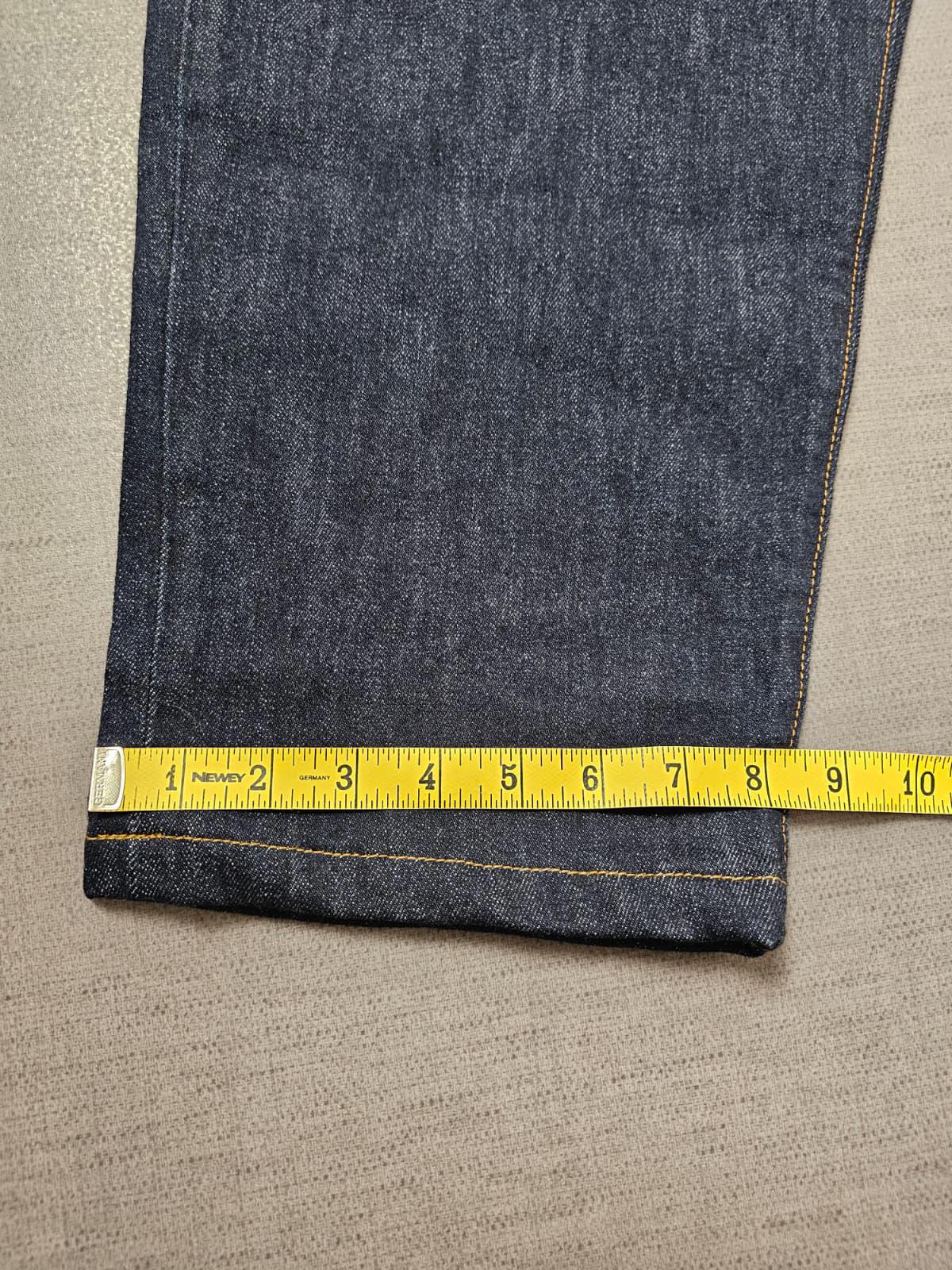 Lands End Mens Blue Denim Traditional Straight Fit Square Rigger Jeans - W36/L28