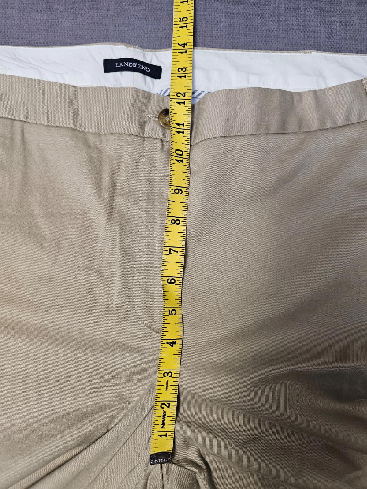Lands End Women's Smart Casual Beige Chino Trousers/Pants - UK 28 - W46/L24
