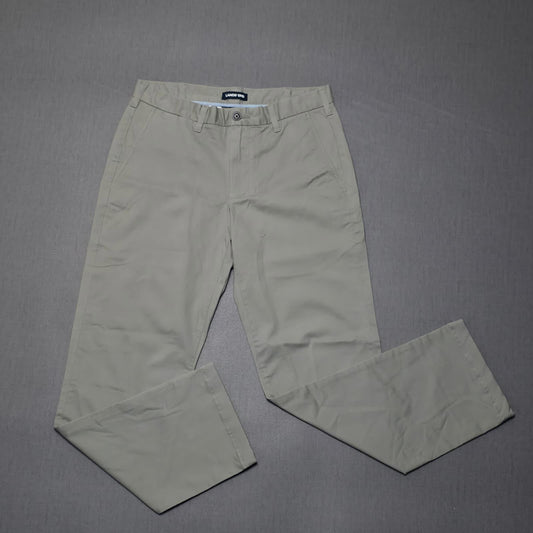 Lands End Mens Chino Trousers/Pants -  30 - W30 / L30 - Grey