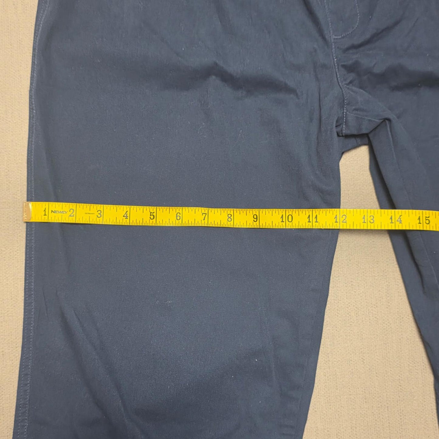 Lands End Womens Elasticated Waist Casual Trousers/Pants -UK 20 -W33 / L24 -Navy
