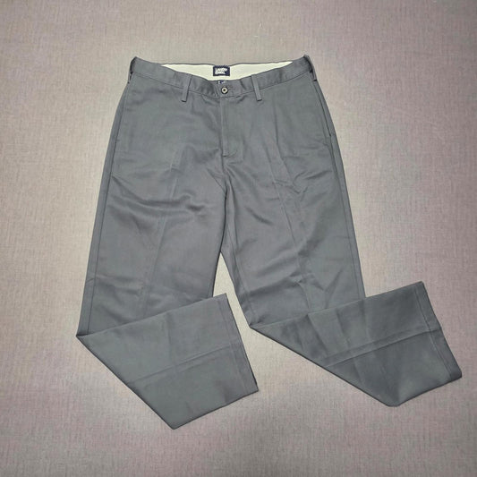 Lands End Mens Smart Formal Dress Business Work Trousers/Pants -34-W34/L28 -Grey
