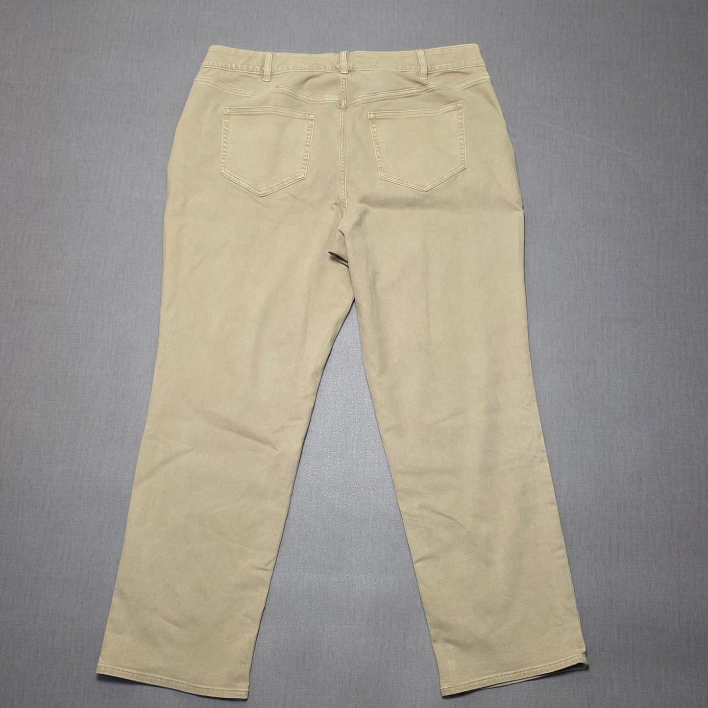 Lands End Womens Denim Jeans - UK 26  - W40 / L30 - Sand/Beige