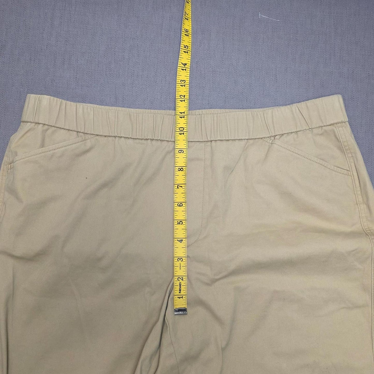 Lands End Womens Chino Style Casual Trousers/Pants - UK 18 - L26- Beige