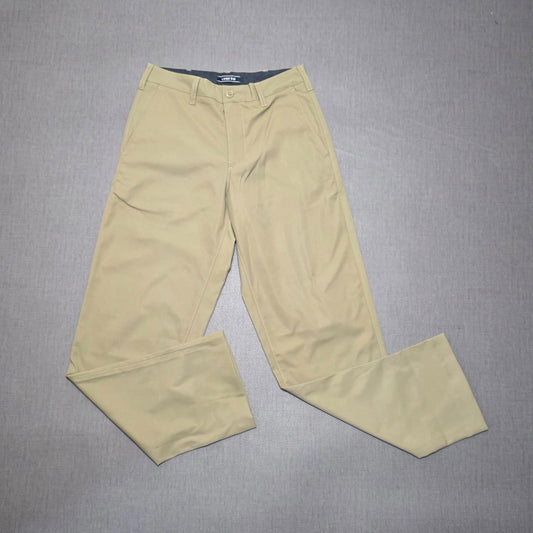 Lands End Mens Chino Style Smart Casual Trousers/Pants - 30 - W30 / L30 - Khaki