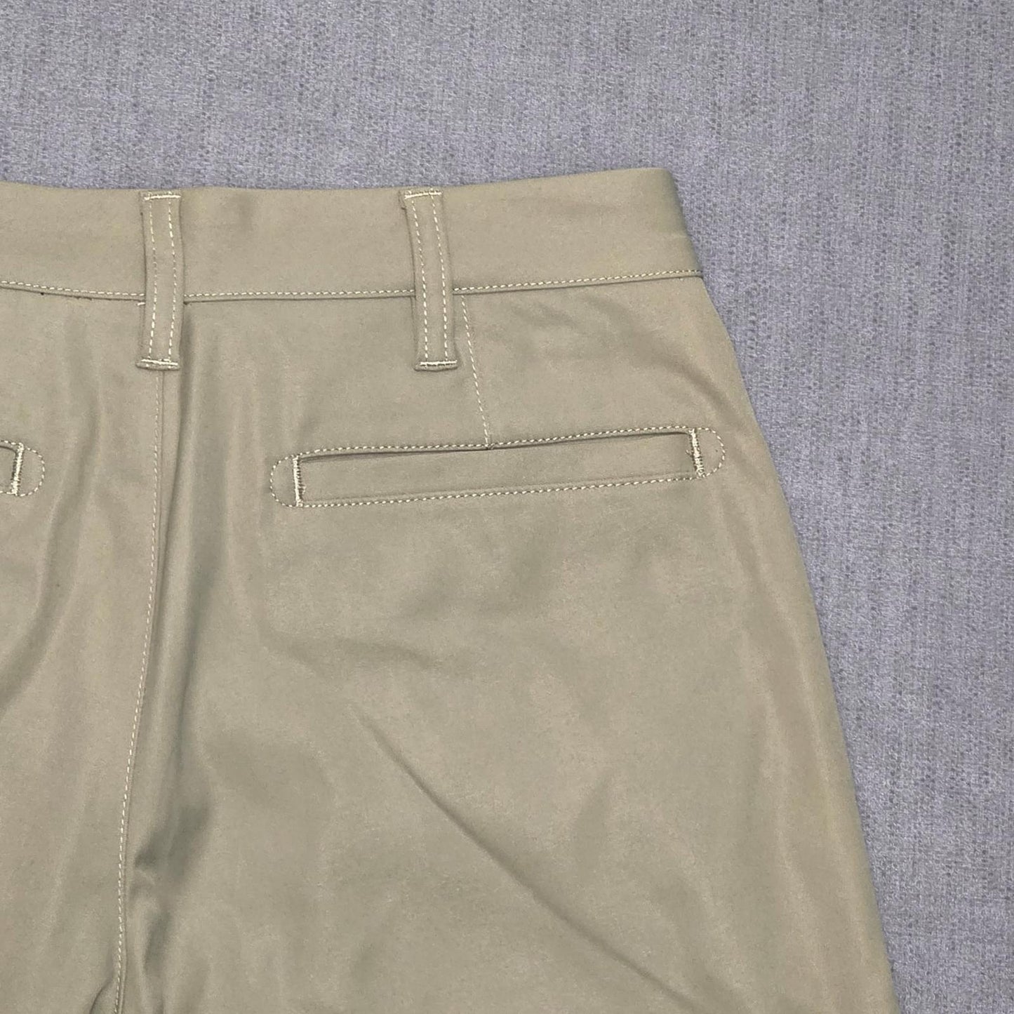 Lands End Mens Chino Style Smart Casual Trousers/Pants - 30 - W30 / L30 - Khaki