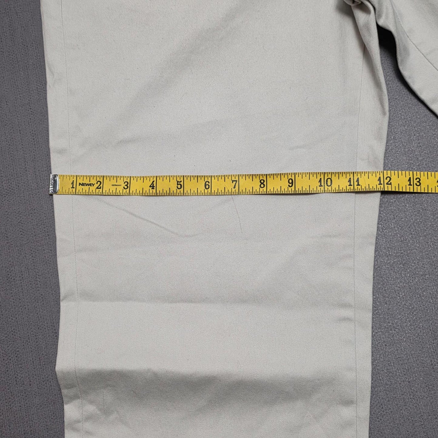 Lands End Mens Smart Casual Chino Style Trousers/Pants - 36 - W36 / L27 - Cream