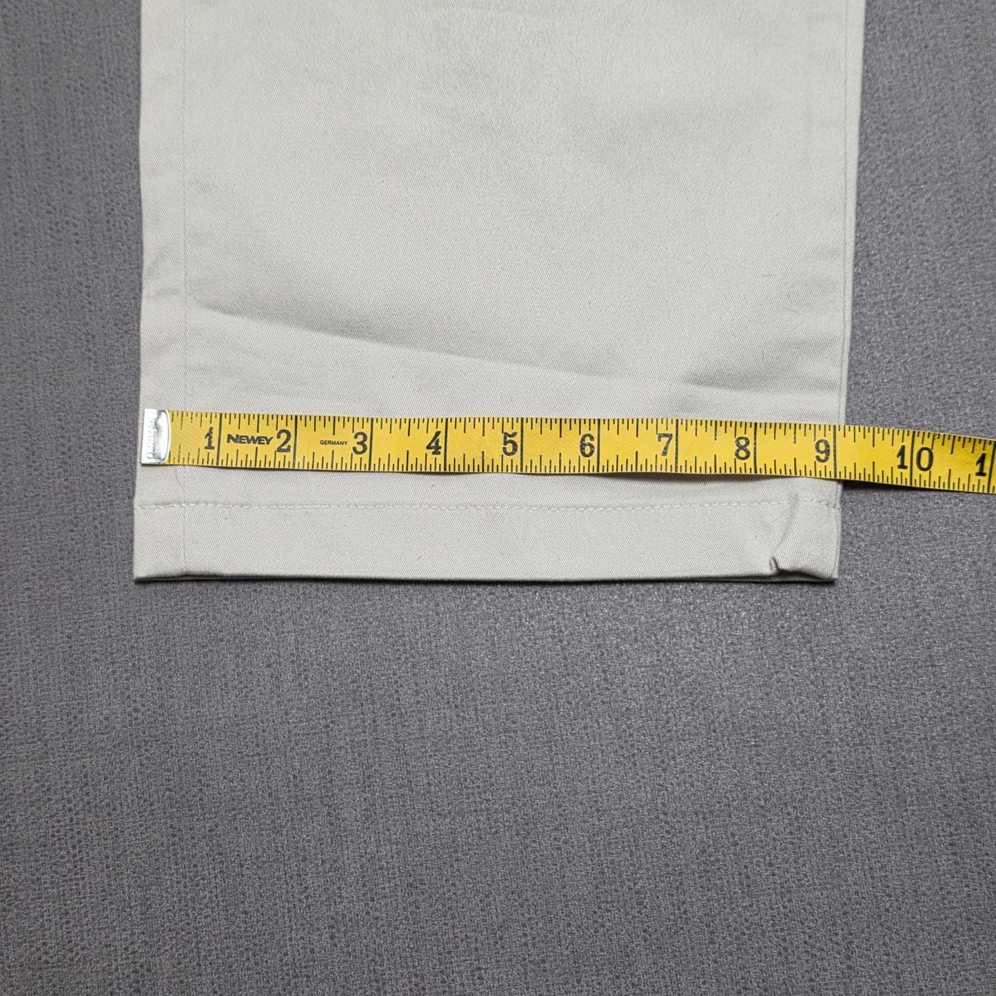 Lands End Mens Smart Casual Chino Style Trousers/Pants - 36 - W36 / L27 - Cream