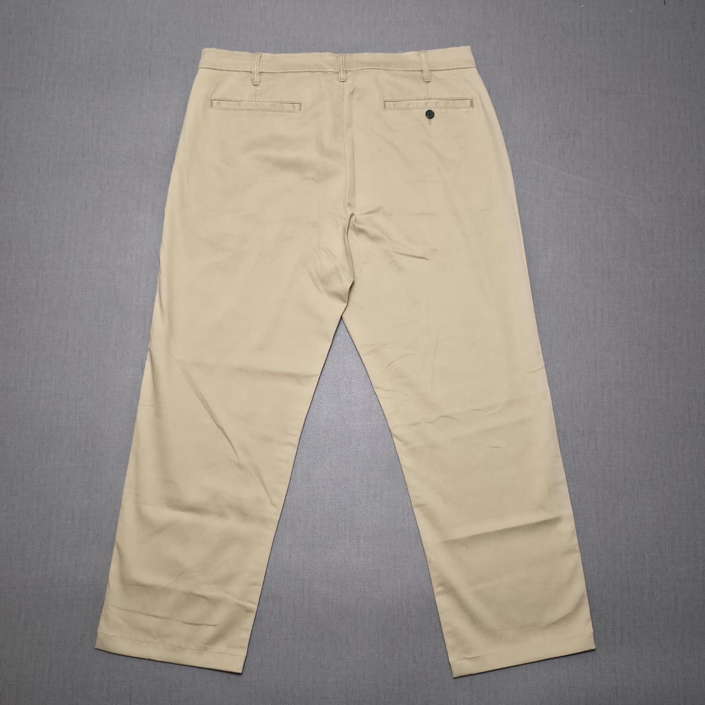 Lands End Mens Chino Style Smart Casual Trousers/Pants -  36 - W36 / L28 - Beige
