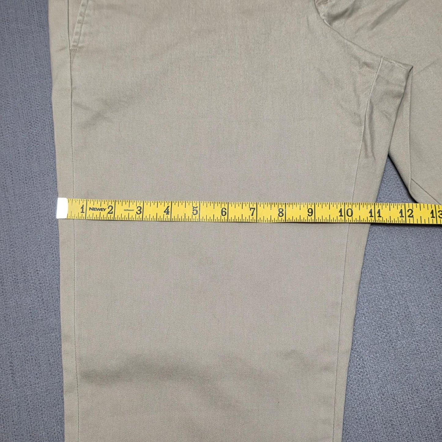 Lands End Mens Chino Style Smart Casual Trousers/Pants - 33 - W33 / L28 - Beige