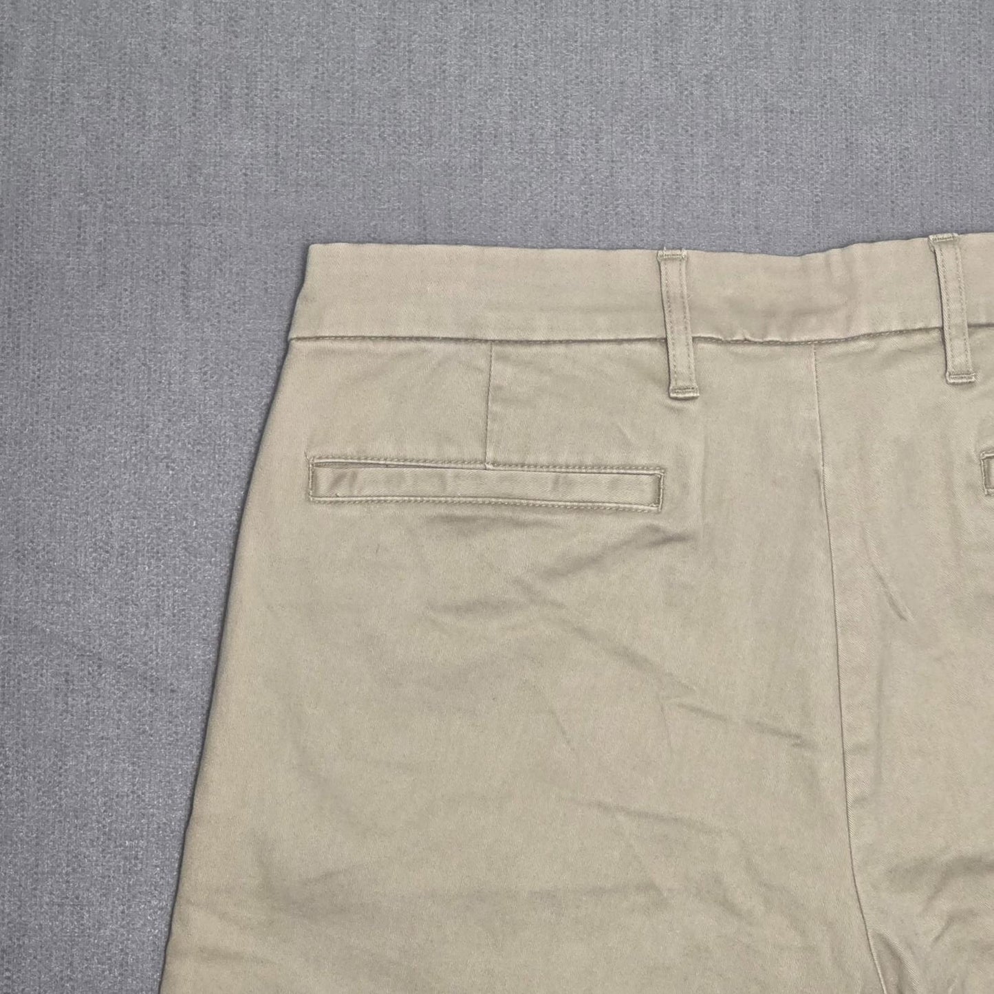 Lands End Mens Chino Style Smart Casual Trousers/Pants - 33 - W33 / L28 - Beige