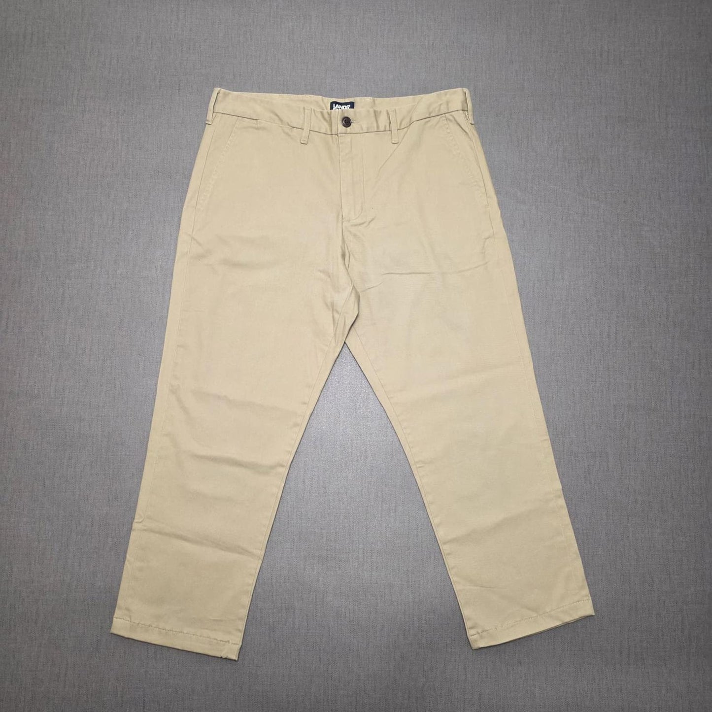 Lands End Mens Chino Style Smart Casual Trousers/Pants - 34 - W34 / L25