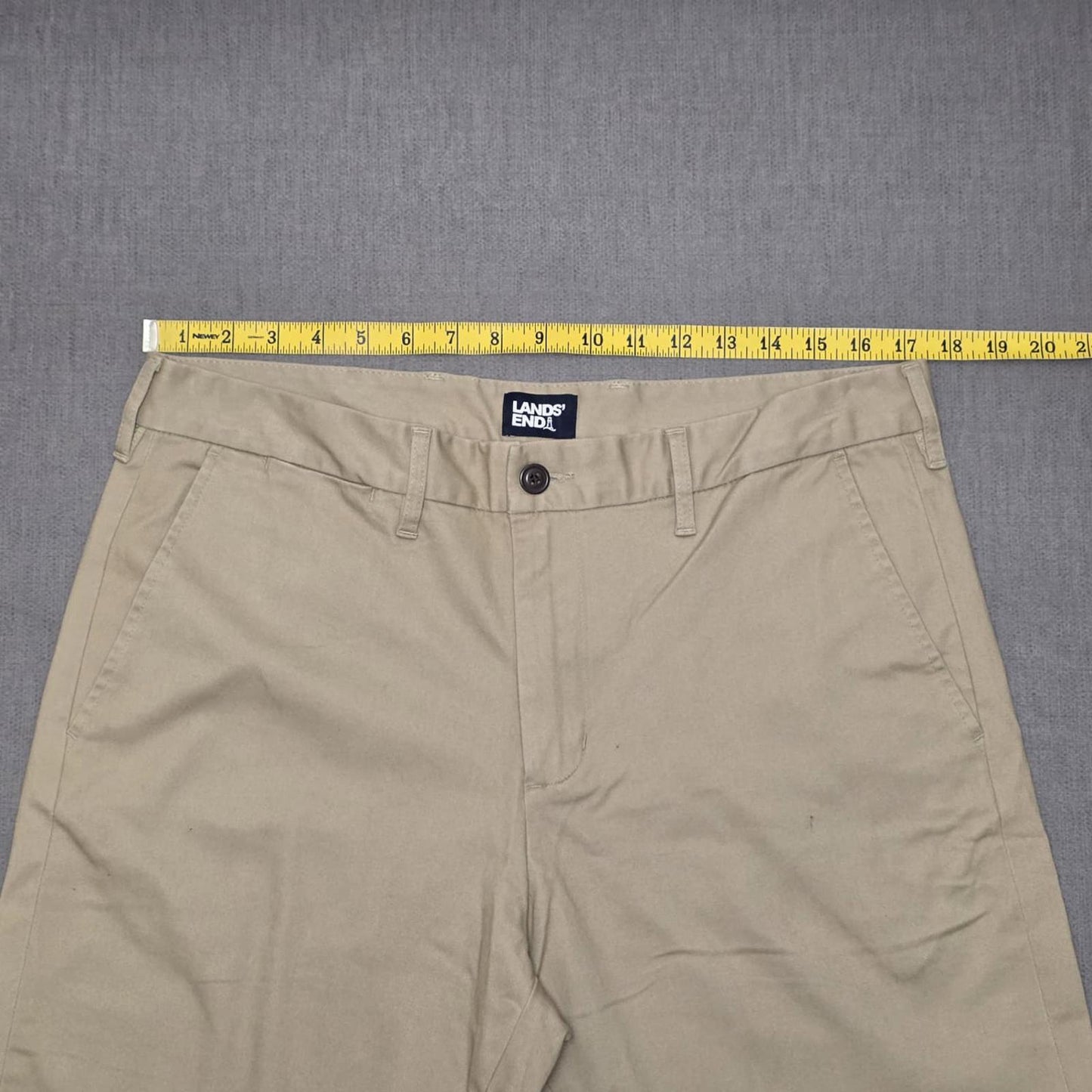 Lands End Mens Chino Style Smart Casual Trousers/Pants - 34 - W34 / L25