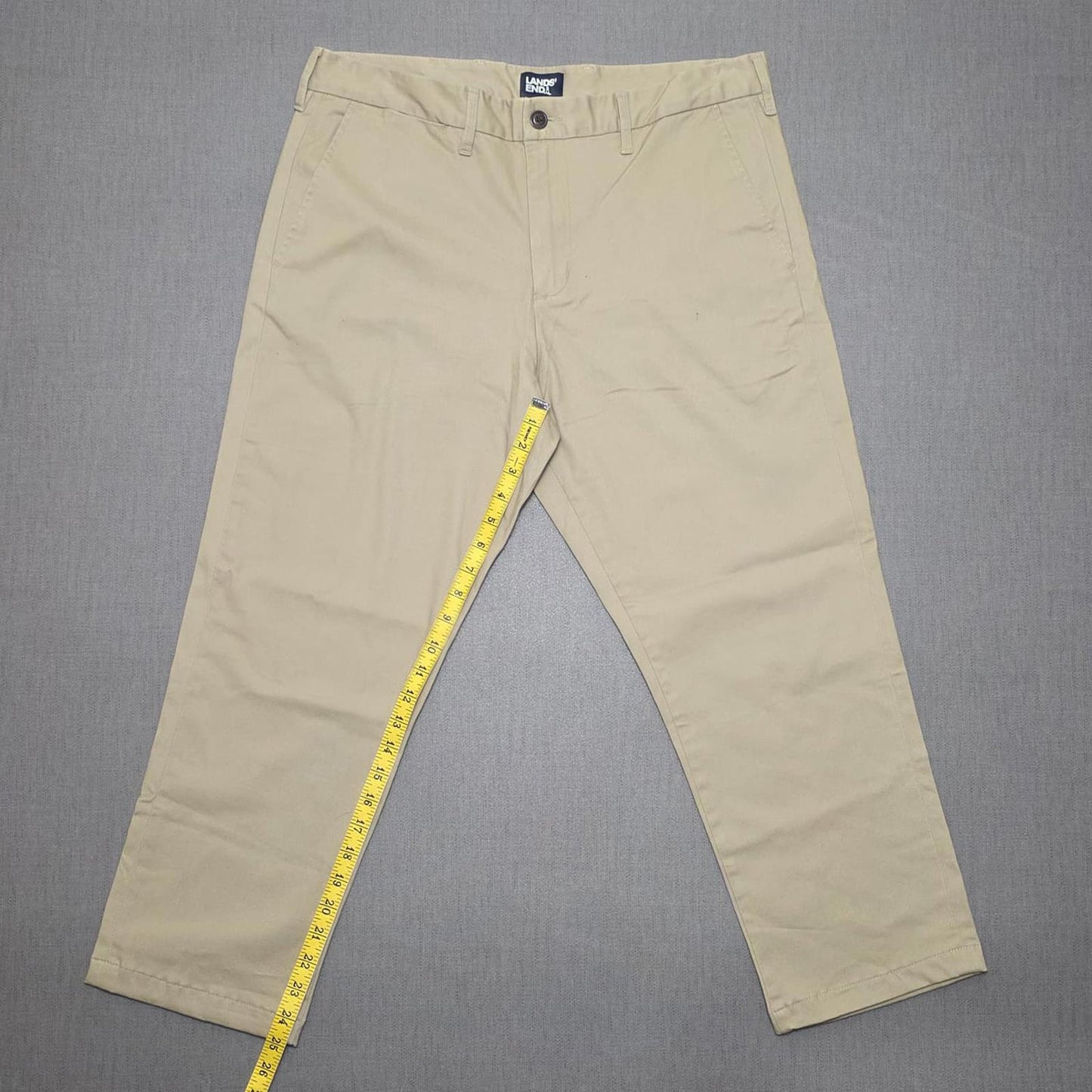 Lands End Mens Chino Style Smart Casual Trousers/Pants - 34 - W34 / L25
