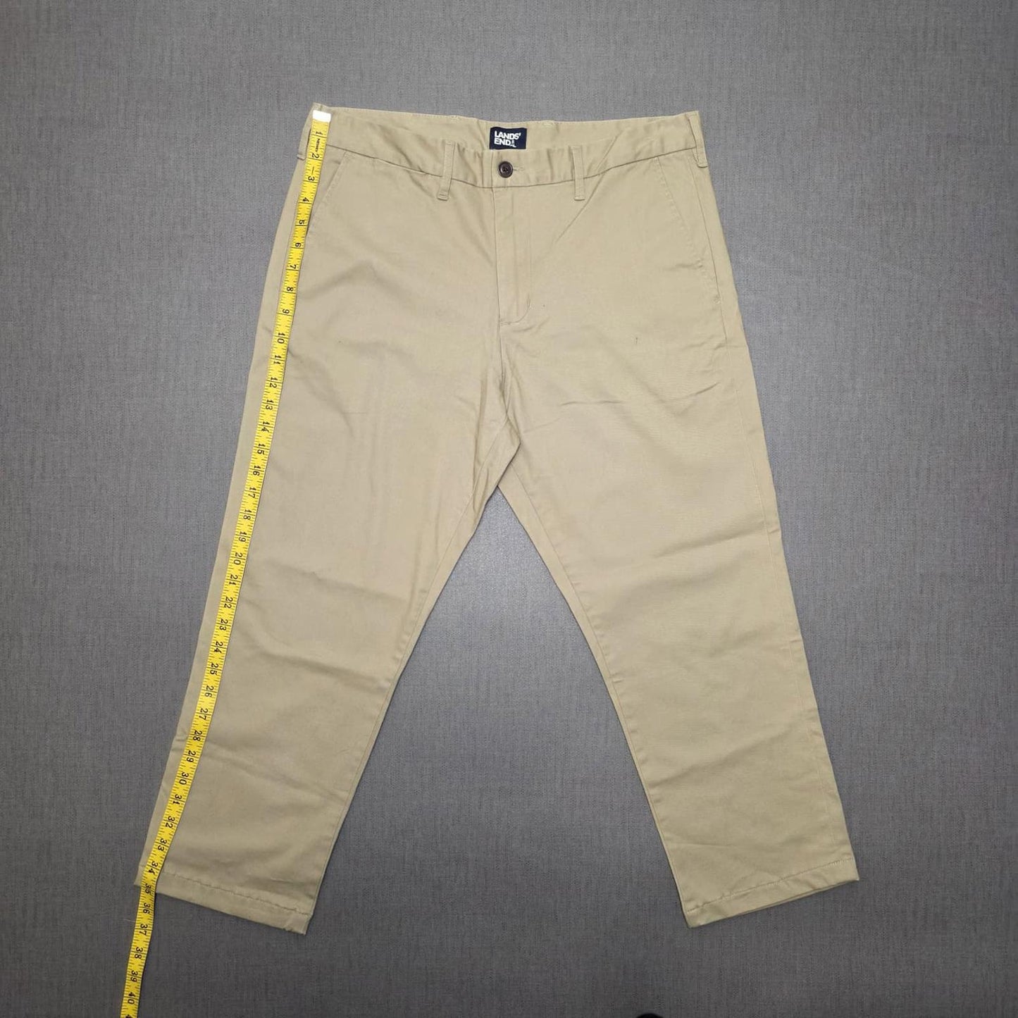 Lands End Mens Chino Style Smart Casual Trousers/Pants - 34 - W34 / L25