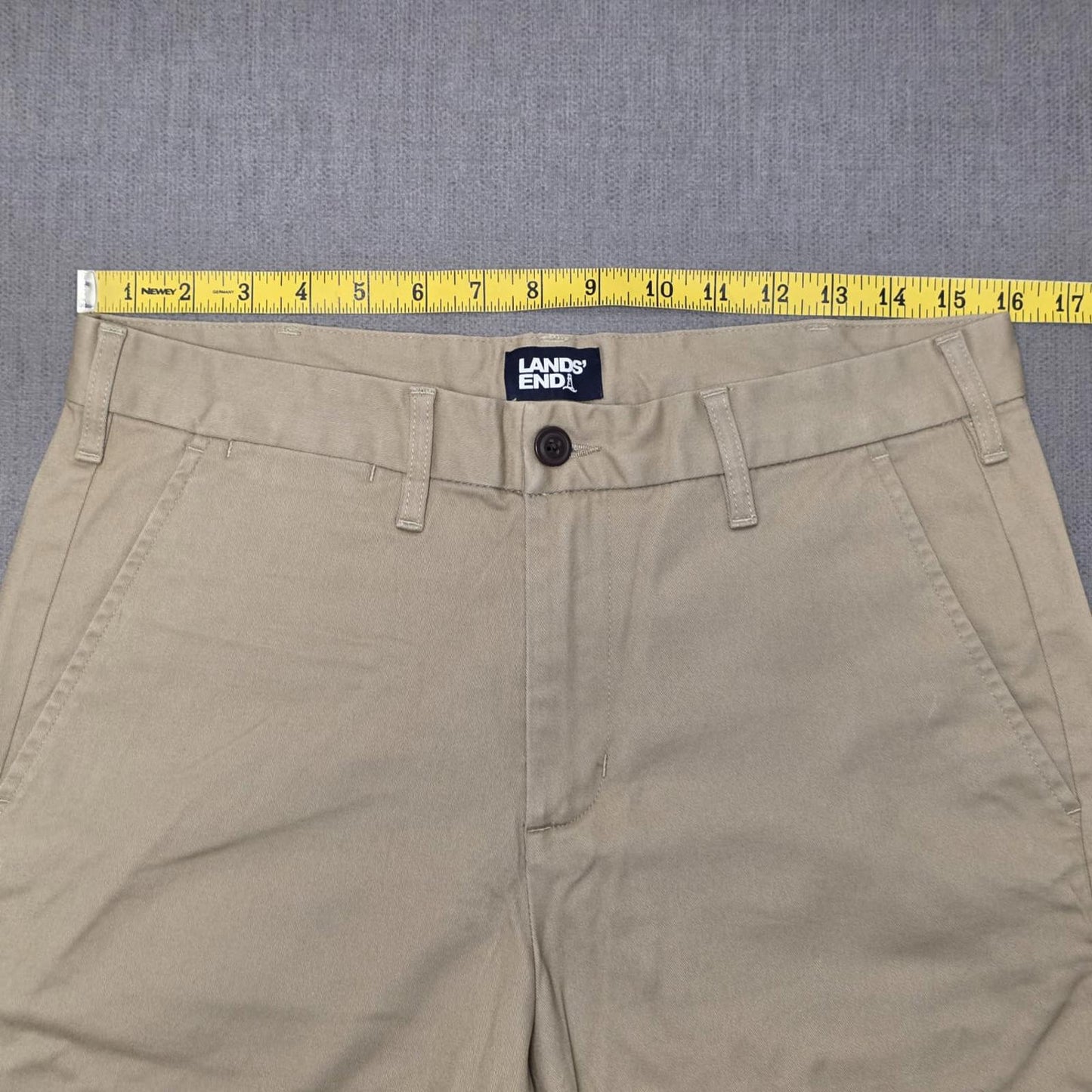 Lands End Mens Smart Casual Chino Style Trousers - 30 - Beige