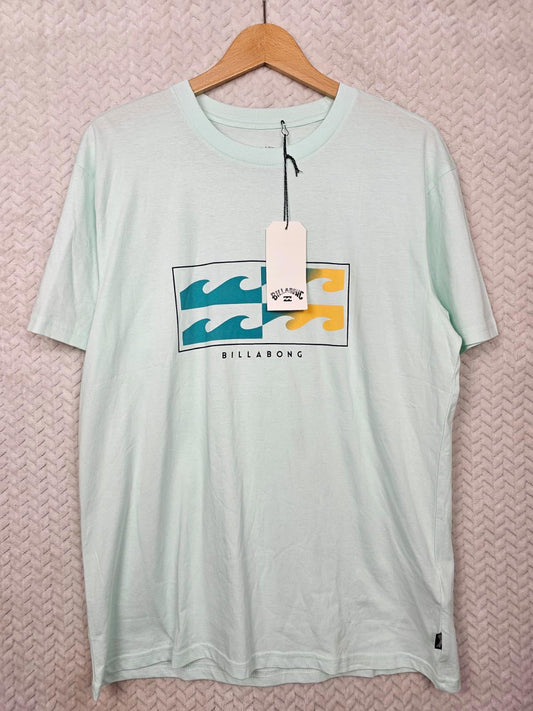 Billabong Mens Big Print Surf Wear Casual Short Sleeve T-Shirt - M/Medium