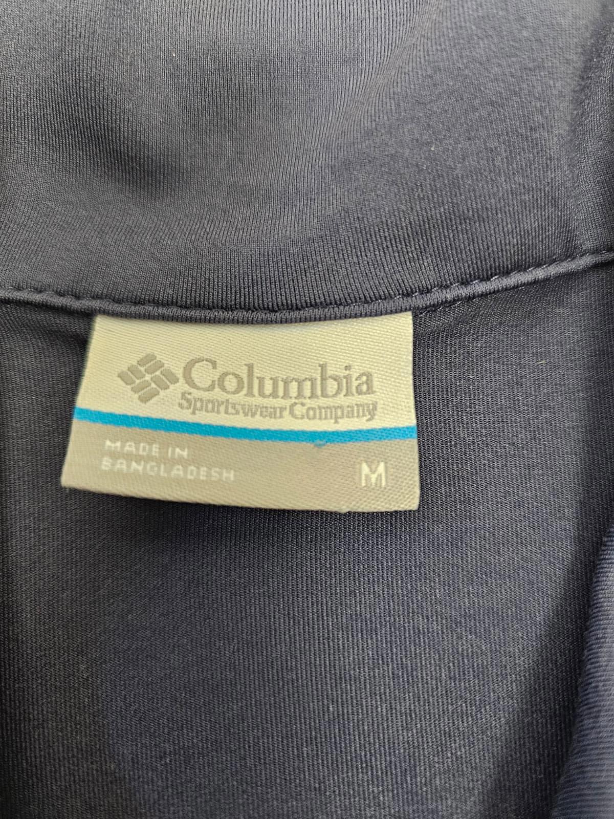 Columbia Womens V-Neck Activewear Sport Tennies Polo Shirt - M/Medium - Grey