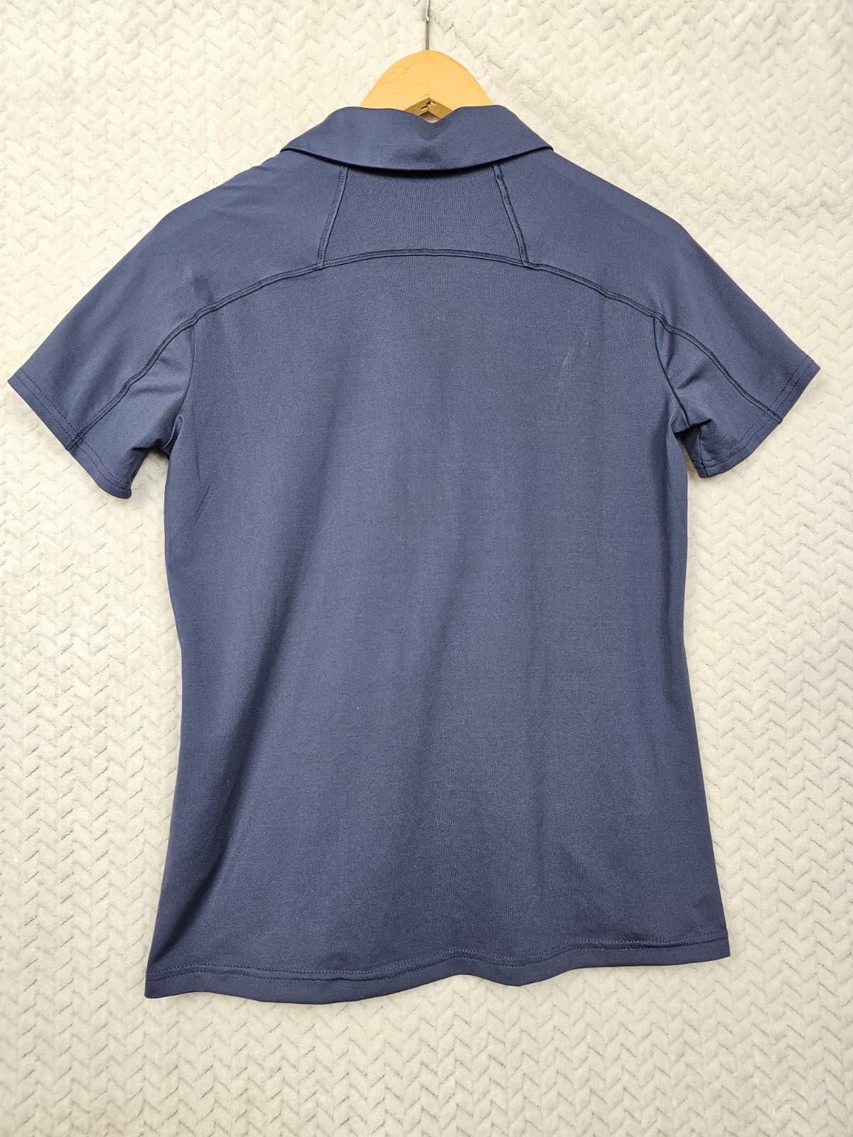 Columbia Womens V-Neck Activewear Sport Tennies Polo Shirt - M/Medium - Grey
