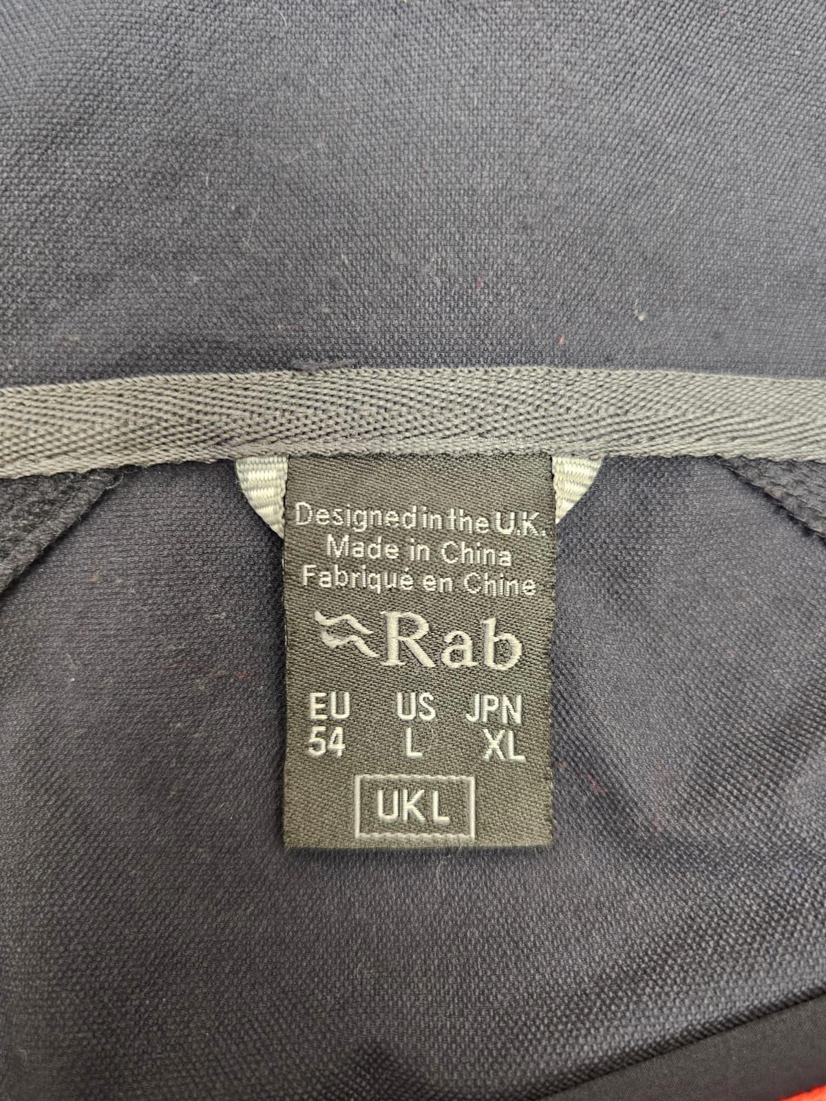 Rab Torque Mens Full Zip Hooded Technical Soft Shell Hiking Jacket - L/Large