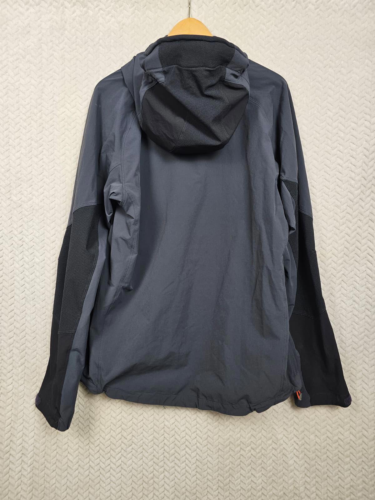 Rab Torque Mens Full Zip Hooded Technical Soft Shell Hiking Jacket - L/Large