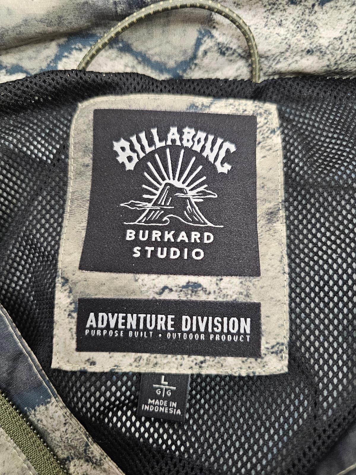 Billabong X Burkard Collab Pullover Hooded Water Resistant Anorak/jacket L/Large