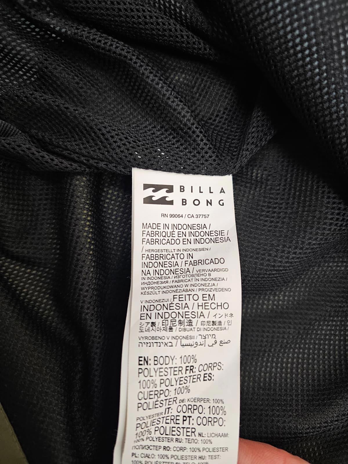 Billabong X Burkard Collab Pullover Hooded Water Resistant Anorak/jacket L/Large