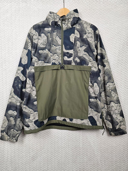 Billabong X Burkard Collab Pullover Hooded Water Resistant Anorak/jacket L/Large