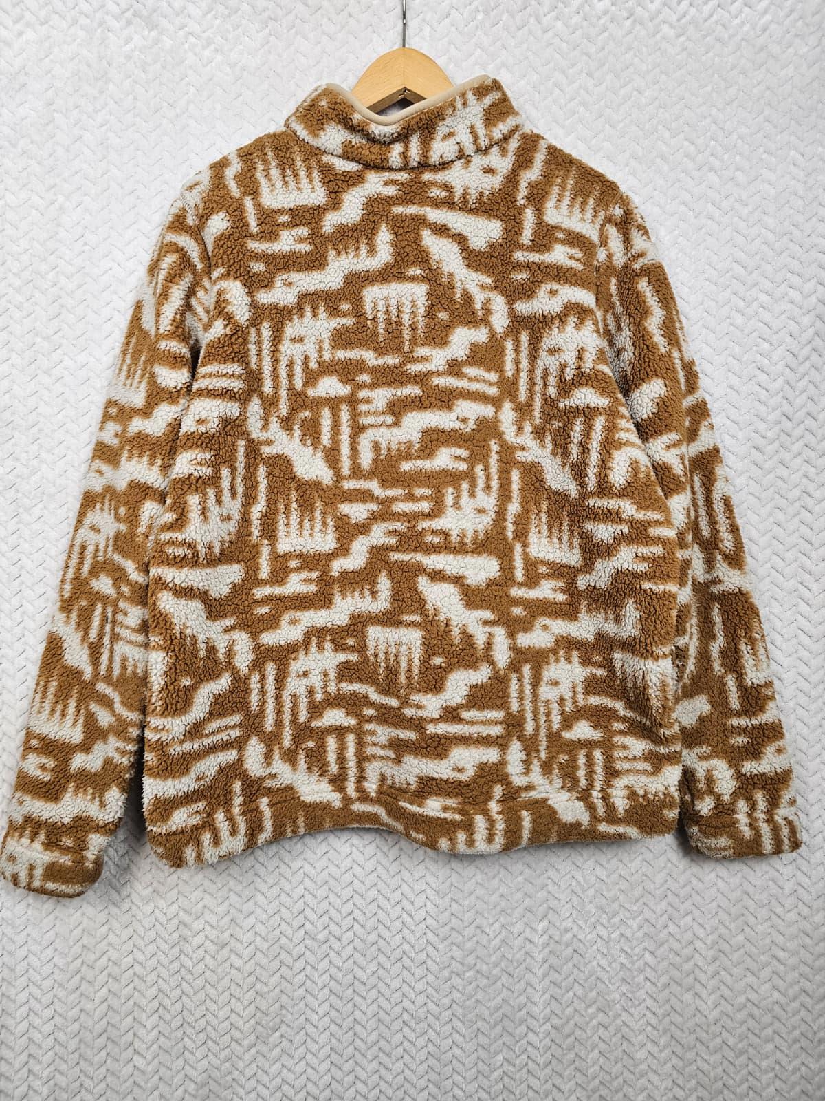 Columbia Womens 1/4 Zip Pullover Pattern Sherpa Fleece Jumper-XL/Extra Large