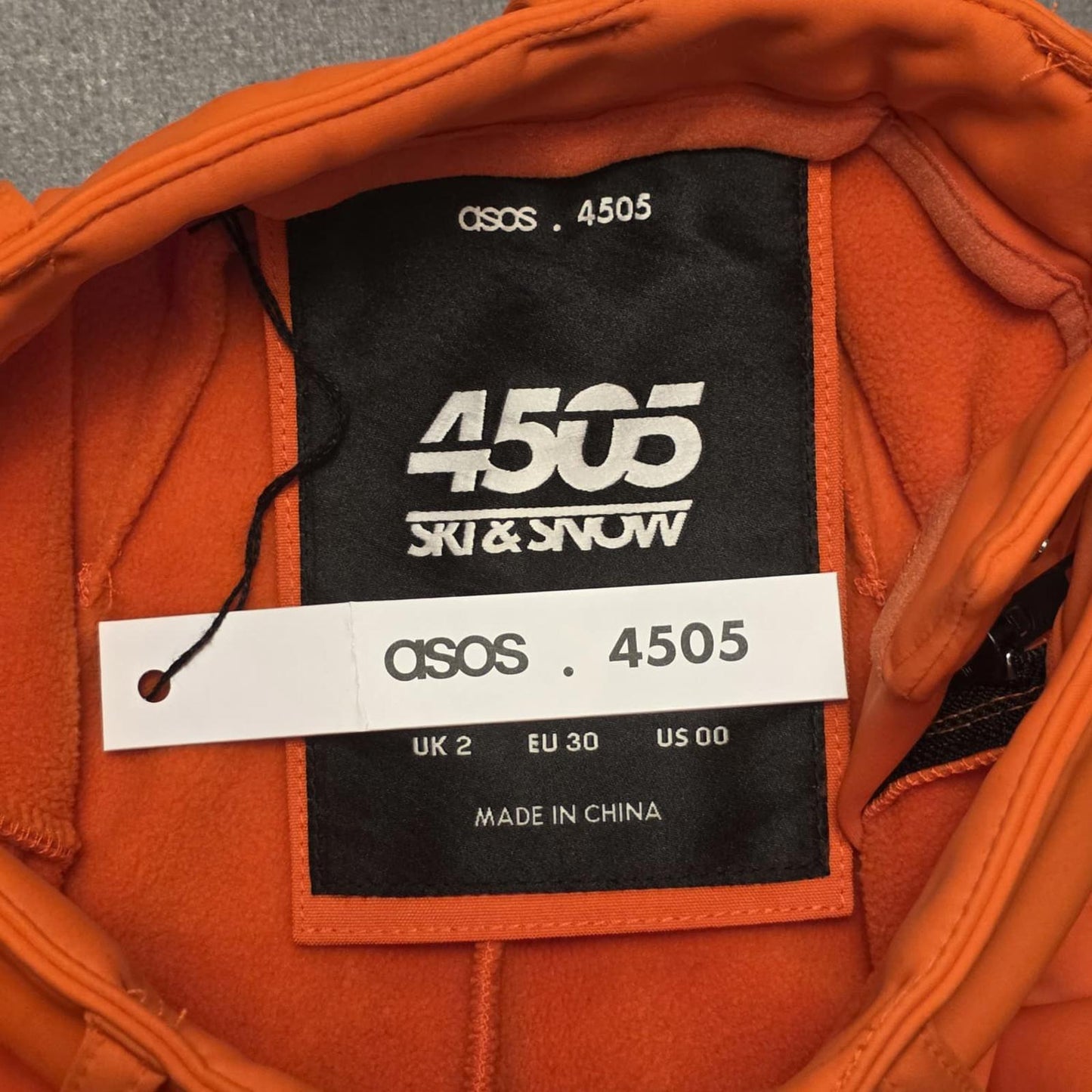 ASOS 4505 Womens Ski & Snow Soft Shell Style Bottoms/Trousers - UK 2 - Orange